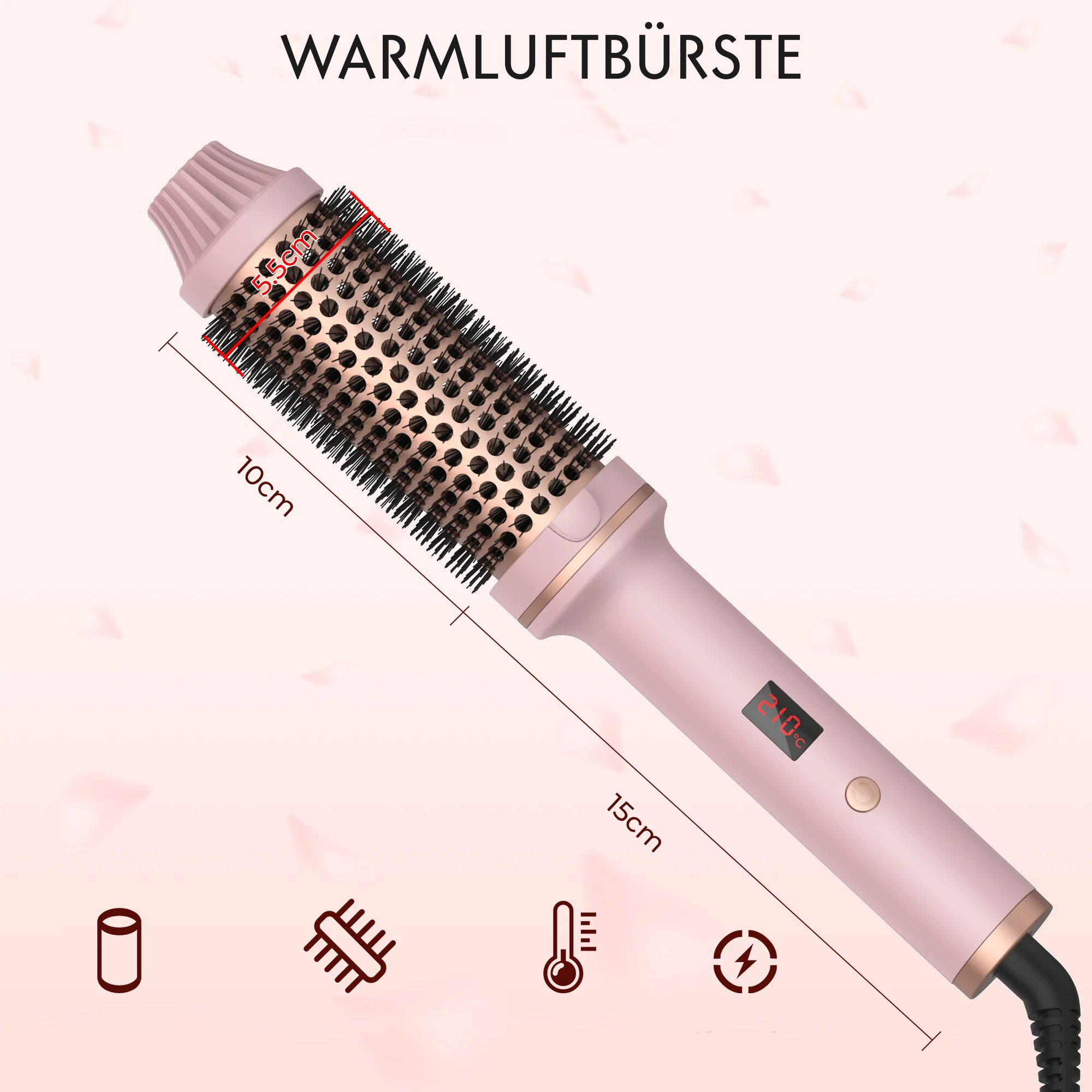 GLIMORA® - Warmluftbürste