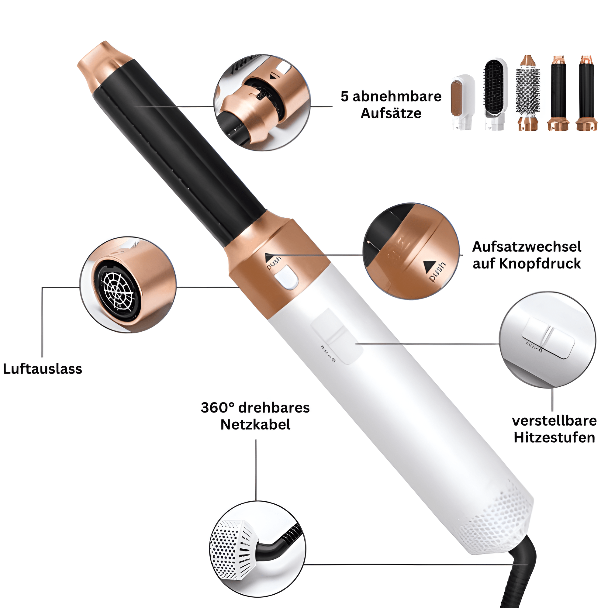 GLIMORA® - 5 in 1 Hair Styler