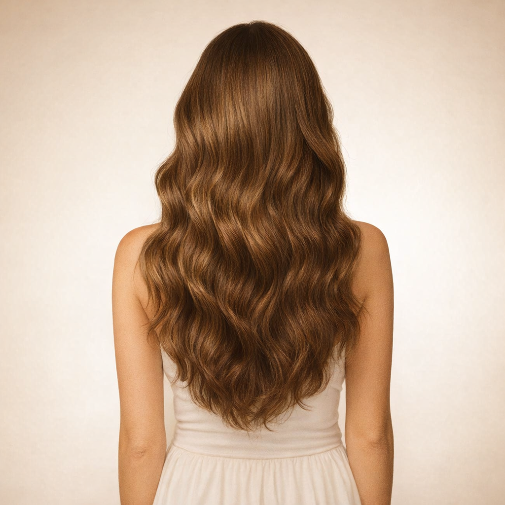 Vergleich von Haar Extensions echthaar für mehr Volumen und Länge bei GLIMORA®.