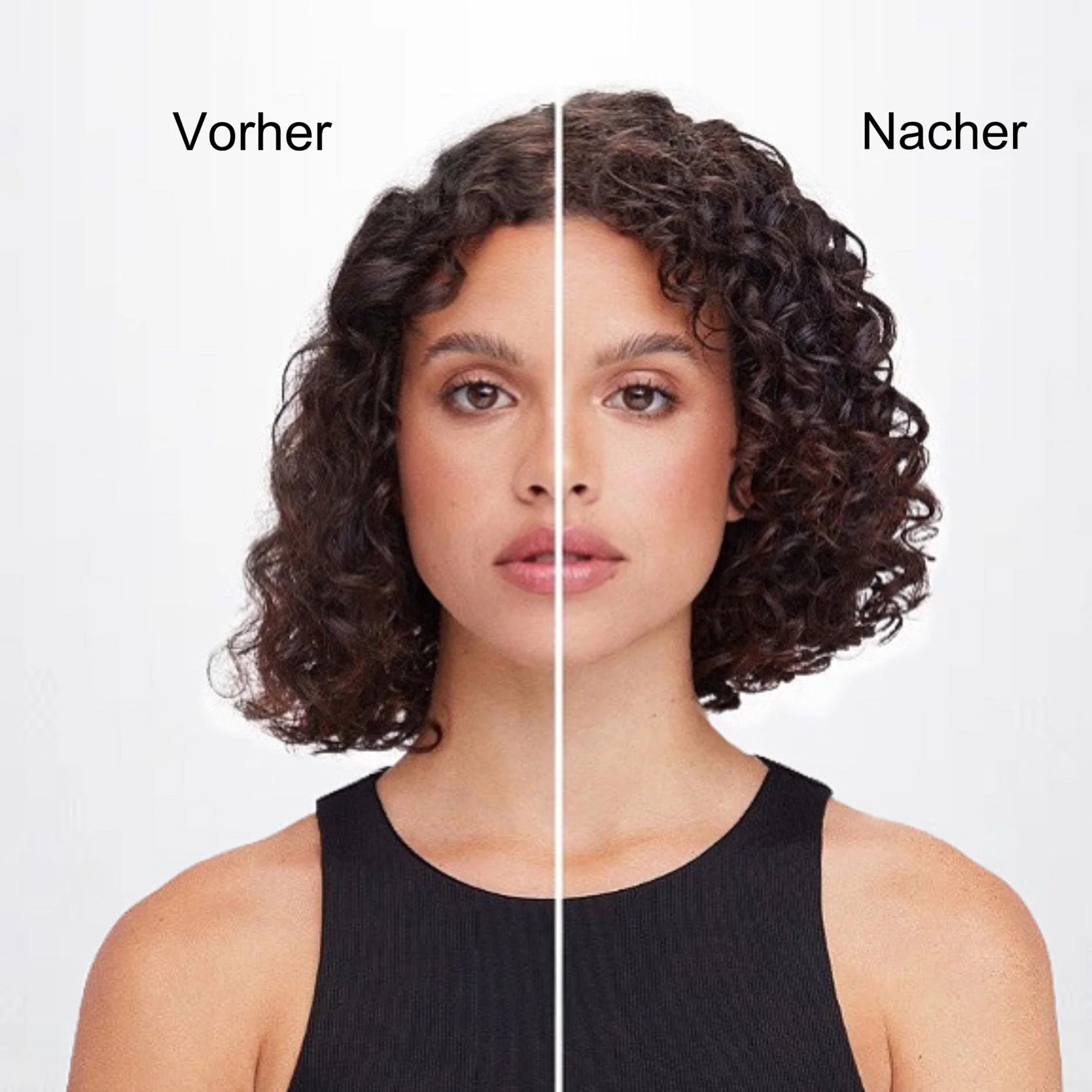 Ergebnisfoto glänzende und gepflegte Haare