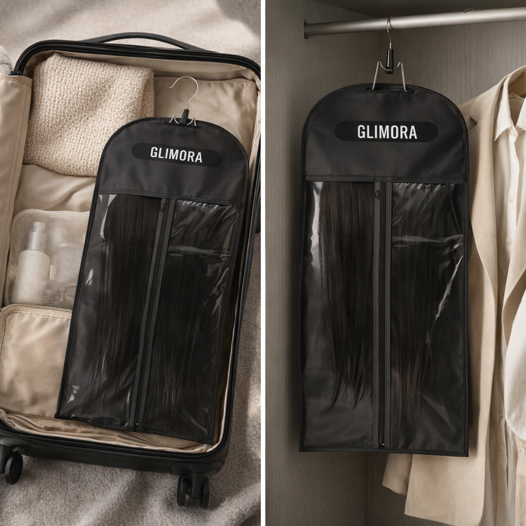 clip in extensions aufbewahren Extensions Lagerungs Tasche