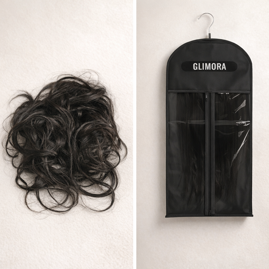 clip in extensions aufbewahren Extensions Lagerungs Tasche
