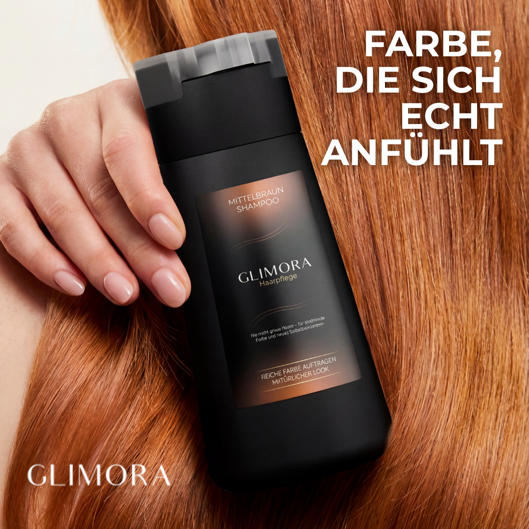 Farb-Shampoo Anwendung im Badezimmer