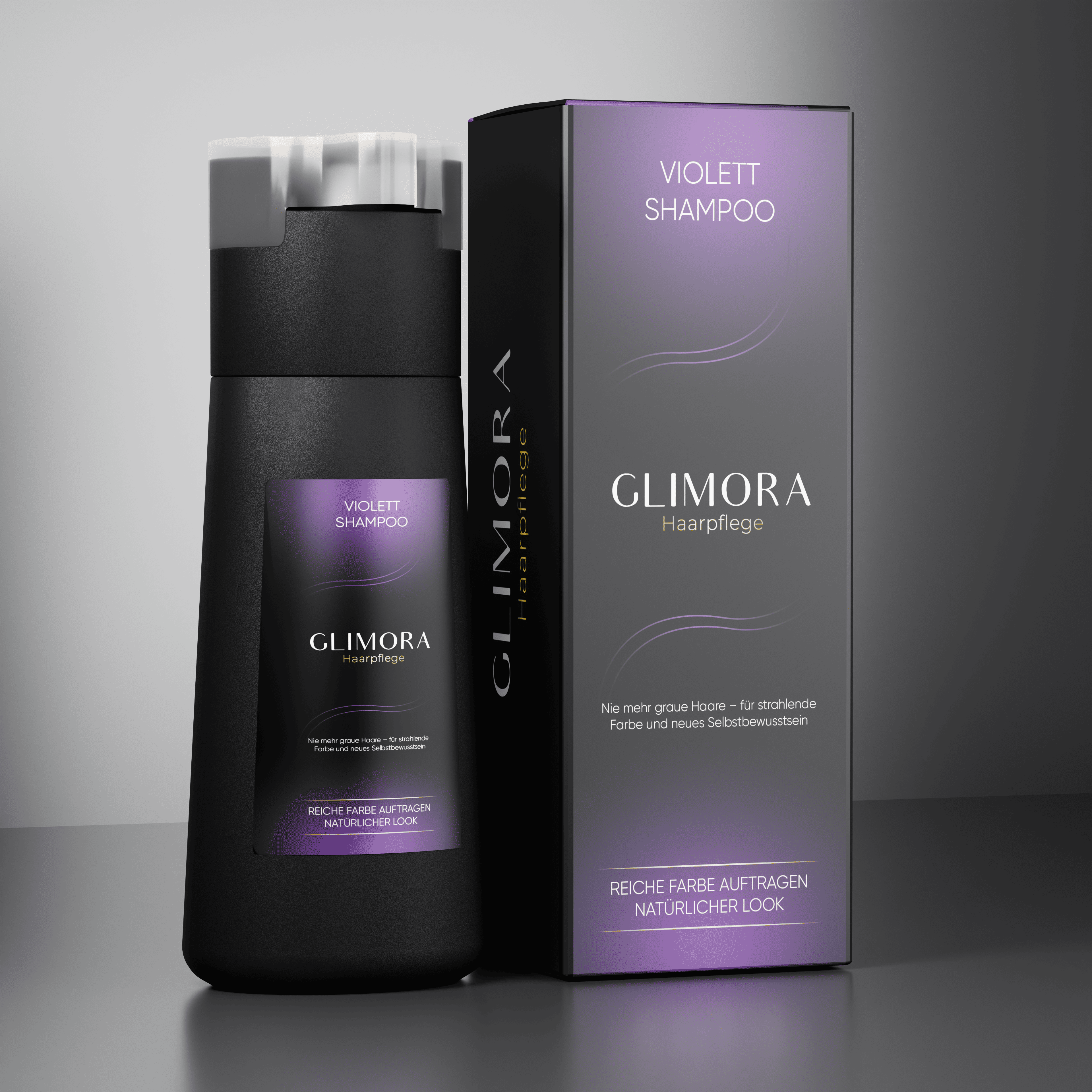 Farb-Shampoo Shampoo Flasche + Anwendung Bild