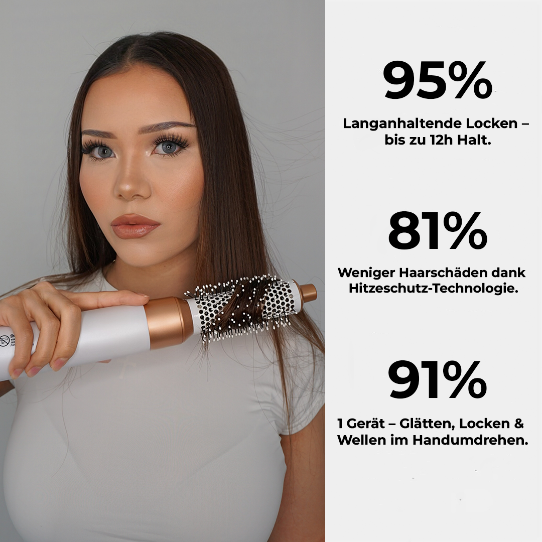 Haartrocknung und Styling in einem komfortablen Gerät