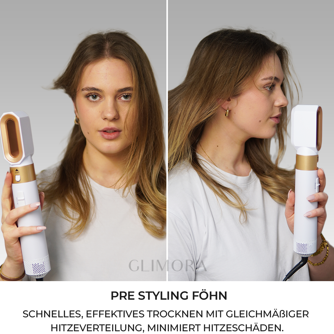 Premium Haarstyling Equipment im Display