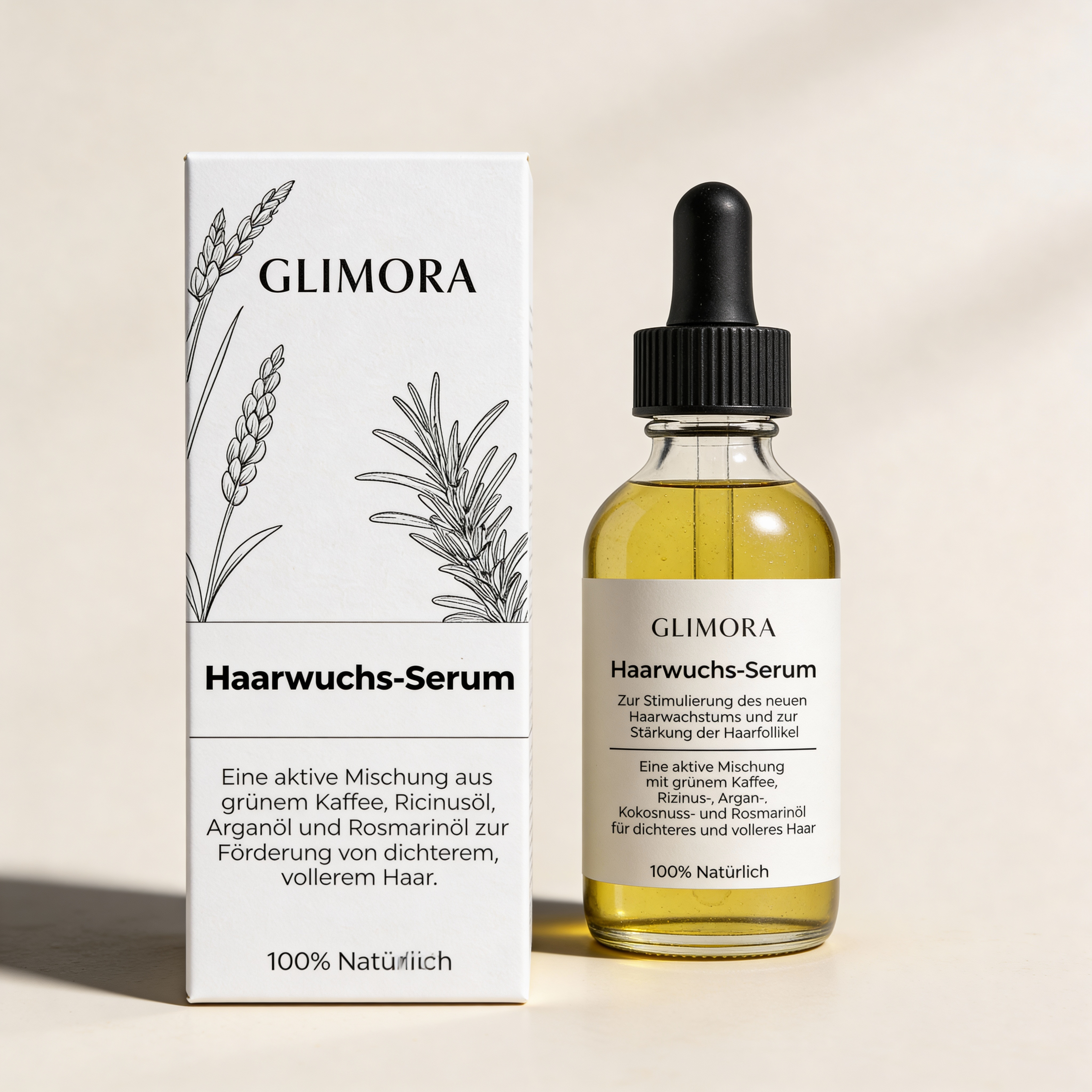 Serum für Haarwachstum mit Biotin Pflege
