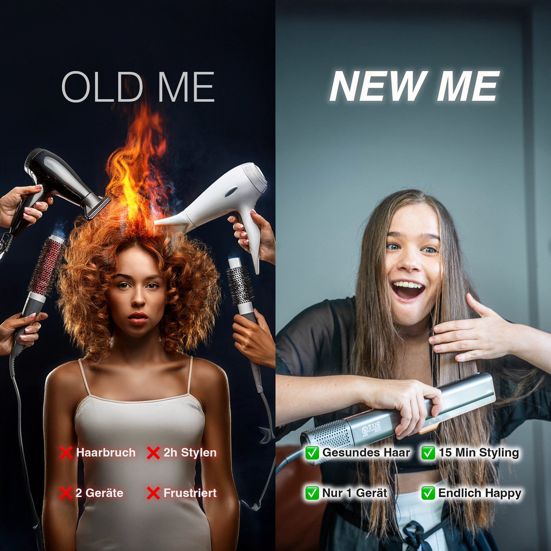 Luftglätter Glimora Detailansicht Temperaturkontrolle